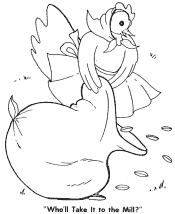 little red hen coloring page