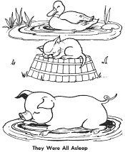 little red hen coloring page