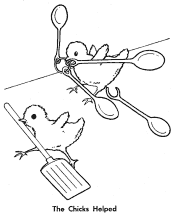 Fairy Tale Little Red Hen coloring pages