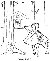 red riding hood coloring pages