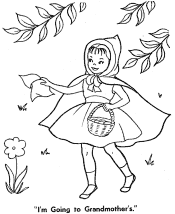 red riding hood coloring pages