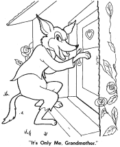 red riding hood coloring pages