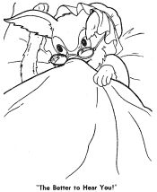 fairy tale red riding hood coloring pages