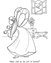 sleeping beauty coloring page