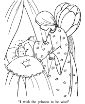 sleeping beauty coloring pages