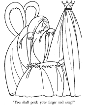 sleeping beauty coloring page