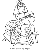 sleeping beauty coloring pages