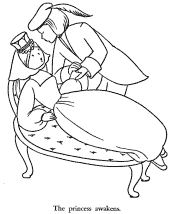 sleeping beauty coloring pages