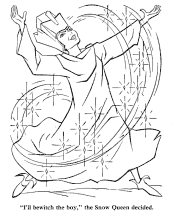 snow queen coloring pages