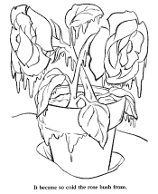 snow queen coloring pages