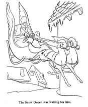 snow queen coloring pages