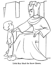 snow queen coloring page
