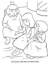 Fairy Tale Snow Queen coloring page