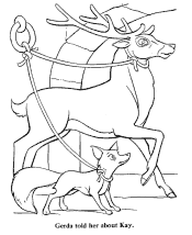 Fairy Tale Snow Queen coloring pages