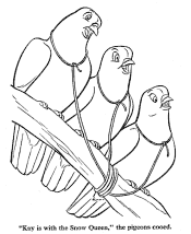 Fairy Tale Snow Queen coloring pages