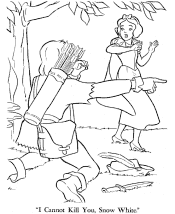 snow white coloring page
