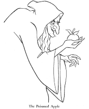 snow white coloring page