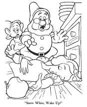 snow white coloring page
