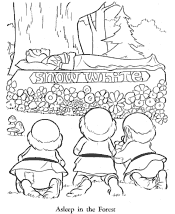 snow white coloring pages