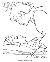 snow white coloring page