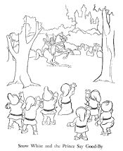 snow white coloring page