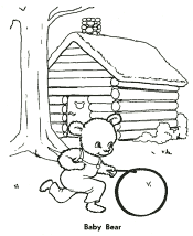 Goldilocks and Three Bears coloring pages