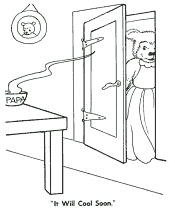 Goldilocks and Three Bears coloring page