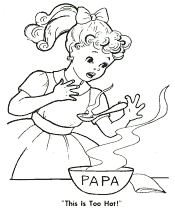 Goldilocks coloring pages
