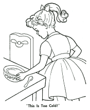Goldilocks coloring page