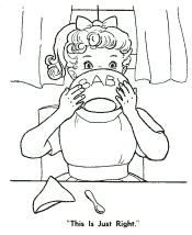 Goldilocks coloring pages