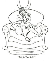 Goldilocks coloring page