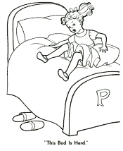 Goldilocks coloring page