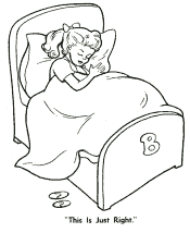 Goldilocks coloring page