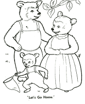 Goldilocks coloring page
