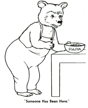 3 Bears coloring pages