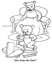 3 Bears coloring pages