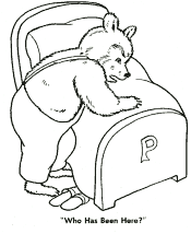 3 Bears coloring pages