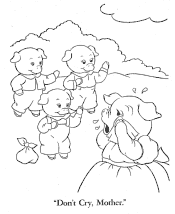 three little pigs coloring pages