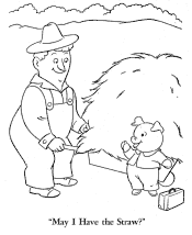 three little pigs coloring pages