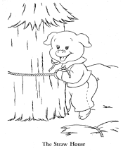 three little pigs coloring pages