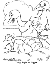 ugly duckling coloring page