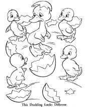 ugly duckling coloring pages