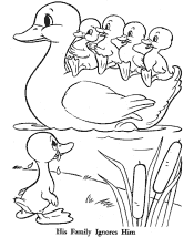 ugly duckling coloring pages