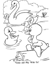 ugly duckling coloring page