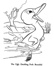 ugly duckling coloring page