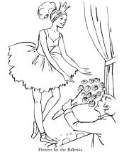 ballet coloring page