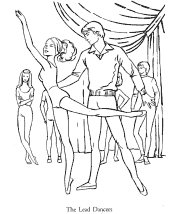 ballet coloring page