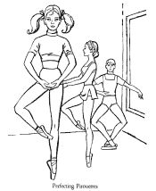 ballet coloring page