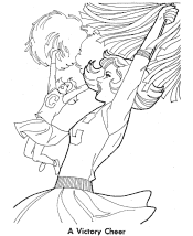cheerleader coloring pages