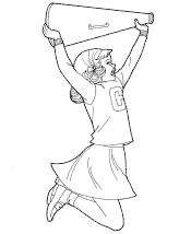 cheerleader coloring pages